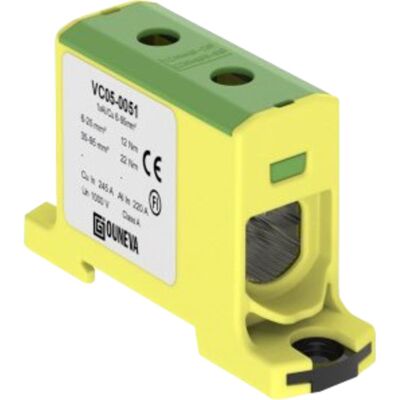Ouneva Klemme isolert OTL 1x35-240mm² AL/CU Gul/Grønn - 1296308 Ouneva Klemme isolert OTL 1x35-240mm² AL/CU Gul/Grønn - 1296308