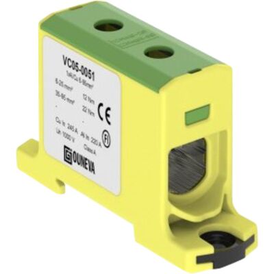 Ouneva Klemme isolert OTL 1x25-150mm² AL/CU Gul/Grønn - 1296323 Ouneva Klemme isolert OTL 1x25-150mm² AL/CU Gul/Grønn - 1296323
