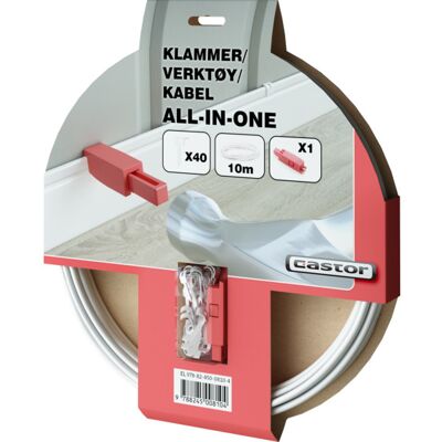Castor All In One kabelpakke 2,5mm2 hvit - 1305682 Castor All In One kabelpakke 2,5mm2 hvit - 1305682