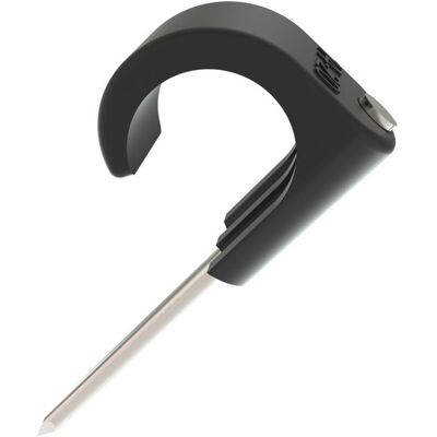 Namron klips 14-20mm sort SF 45mm stift 50 stk - 1318001 Namron klips 14-20mm sort SF 45mm stift 50 stk - 1318001
