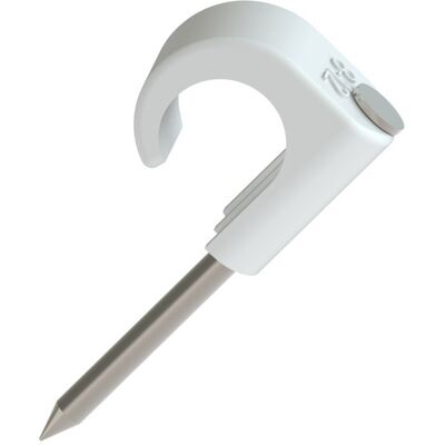 Namron klips 8-12mm hvit SF 30mm stift 100 stk - 1318006 Namron klips 8-12mm hvit SF 30mm stift 100 stk - 1318006