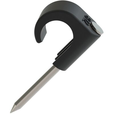 Namron klips 8-12mm sort SF 30mm stift 100 stk - 1318007 Namron klips 8-12mm sort SF 30mm stift 100 stk - 1318007