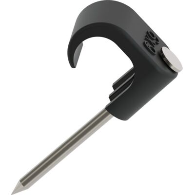 Namron klips 6x9mm sort SF 25mm stift 100 stk - 1318011 Namron klips 6x9mm sort SF 25mm stift 100 stk - 1318011