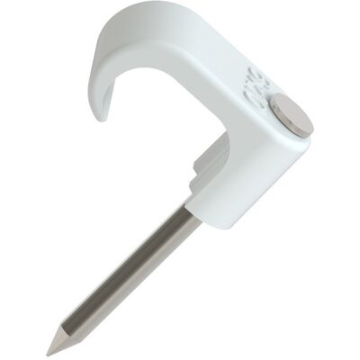 Namron klips 6x10mm hvit SF 25mm stift 100 stk - 1318012 Namron klips 6x10mm hvit SF 25mm stift 100 stk - 1318012