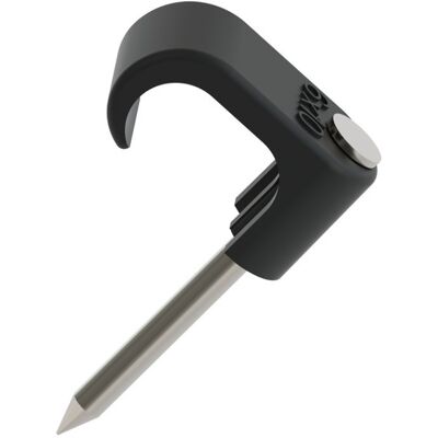 Namron klips 6x10mm sort SF 25mm stift 100 stk - 1318013 Namron klips 6x10mm sort SF 25mm stift 100 stk - 1318013