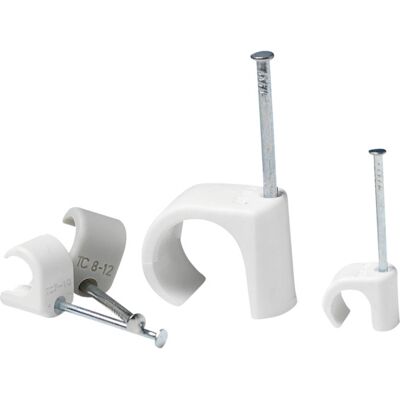 Thorsman Modell 1320112 - Kabelklemmer 8-12mm, Hvit, 30mm, 100 stk Thorsman Modell 1320112 - Kabelklemmer 8-12mm, Hvit, 30mm, 100 stk