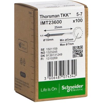 THORSMAN Metallklammer TKK 5-7 spiker 25mm 100stk - 1323245 THORSMAN Metallklammer TKK 5-7 spiker 25mm 100stk - 1323245