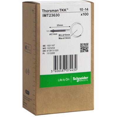 THORSMAN Metallklammer TKK 10-14 spiker 25mm 100stk - 1323254 THORSMAN Metallklammer TKK 10-14 spiker 25mm 100stk - 1323254
