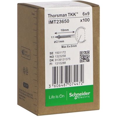THORSMAN Metallklammer TKK 6x9 spiker 18mm 100stk - 1323258 THORSMAN Metallklammer TKK 6x9 spiker 18mm 100stk - 1323258
