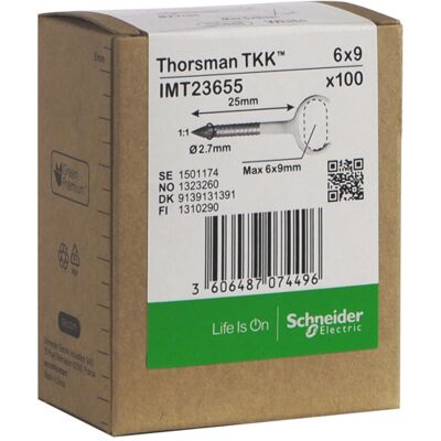 THORSMAN Metallklammer TKK 6x9 skrue 25mm 100stk - 1323260 THORSMAN Metallklammer TKK 6x9 skrue 25mm 100stk - 1323260