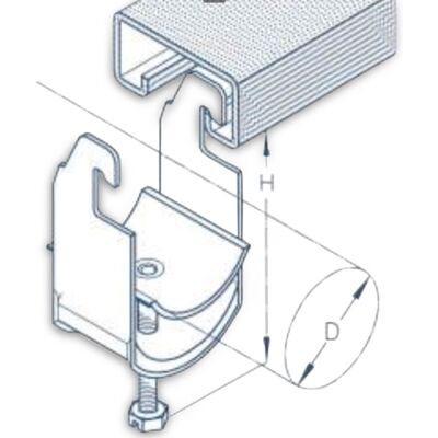 JFKnudtzen Kabelholder AC 32 - 1331010 JFKnudtzen Kabelholder AC 32 - 1331010
