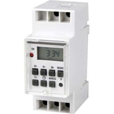 Namron Digitalt ukesur 1-kanal 230V 16A 3500W dinskinne - 1402702 Namron Digitalt ukesur 1-kanal 230V 16A 3500W dinskinne - 1402702