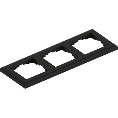 Namron Edge kombinasjonsplate 3-hull matt sort - 1402775 Namron Edge kombinasjonsplate 3-hull matt sort - 1402775