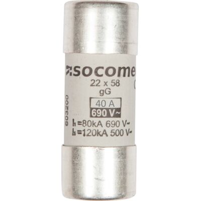 EFA Sikring 40A gG 690V 22x58mm - 141110000 EFA Sikring 40A gG 690V 22x58mm - 141110000