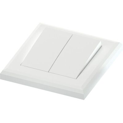 Namron Edge bryter innfelt 1+1 polarhvit - 1415903 Namron Edge bryter innfelt 1+1 polarhvit - 1415903