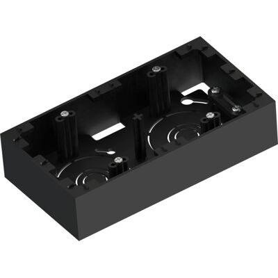 Namron Edge kappe dobbel sort 35mm - 1415947 Namron Edge kappe dobbel sort 35mm - 1415947