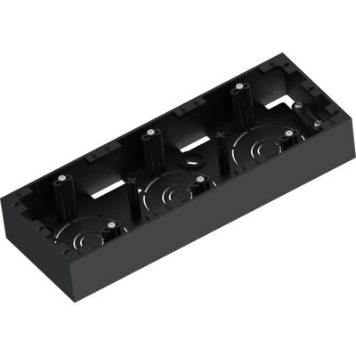 Namron Edge kappe trippel sort 35mm - 1415949 Namron Edge kappe trippel sort 35mm - 1415949