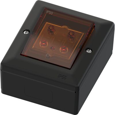 Namron Edge bryter med lys påvegg 2-pol IP55 matt sort - 1415953 Namron Edge bryter med lys påvegg 2-pol IP55 matt sort - 1415953