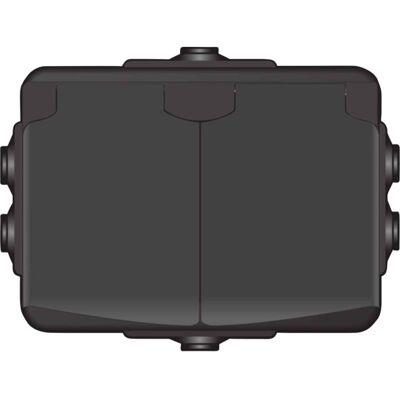 Norwesco AB - 1500916 - IP44 - Sort - Outlet Norwesco AB - 1500916 - IP44 - Sort - Outlet