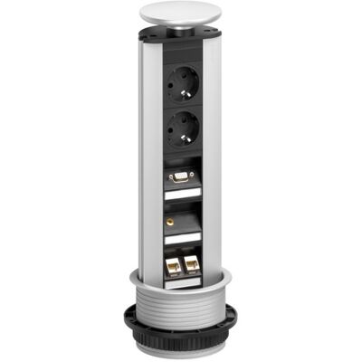 EVOline - Port - 2x stikk - USB, HDMI - Power outlet module EVOline - Port - 2x stikk - USB, HDMI - Power outlet module