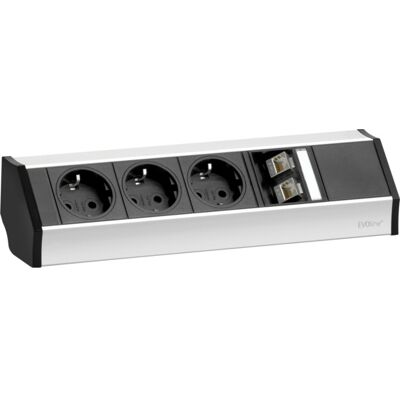 EVOline V-Dock Data Small - 3x stikk 2x RJ45 Cat.6 - 1504141 EVOline V-Dock Data Small - 3x stikk 2x RJ45 Cat.6 - 1504141