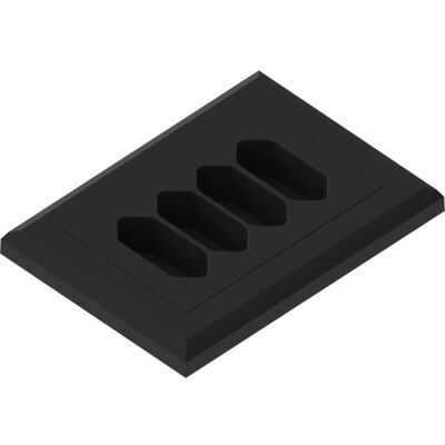 Namron Edge 4-veis Euro innfelt 1,5 matt sort - 1504977 Namron Edge 4-veis Euro innfelt 1,5 matt sort - 1504977