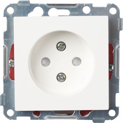Elko Stikkontakt Enkel Innfelt u/Jord u/ramme S1012 PT Polarhvit - 1510142 Elko Stikkontakt Enkel Innfelt u/Jord u/ramme S1012 PT Polarhvit - 1510142