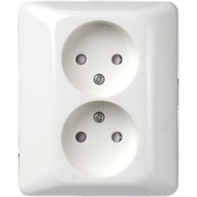 Elko Stikkontakt Dobbel Innfelt Uten Jord RS1051 PT PH - 1510327 Elko Stikkontakt Dobbel Innfelt Uten Jord RS1051 PT PH - 1510327
