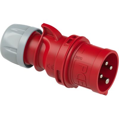 PC Electric Støpsel Fasevender 32A 3Pol+J 400V 6H IP44 - 1510610 PC Electric Støpsel Fasevender 32A 3Pol+J 400V 6H IP44 - 1510610