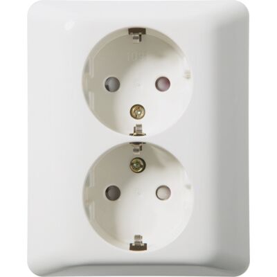 Stikkontakt Dobbel Innfelt jord HS 1091 PT IP21 PH Elko - 1510707 Stikkontakt Dobbel Innfelt jord HS 1091 PT IP21 PH Elko - 1510707