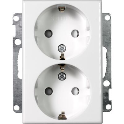 Stikkontakt Dobbel Innfelt jord S1091 PT Uten ramme PH Elko - 1511861 Stikkontakt Dobbel Innfelt jord S1091 PT Uten ramme PH Elko - 1511861