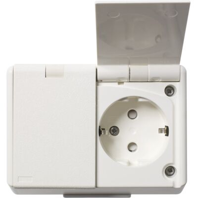 Stikkontakt Dobbel Jord 1090 U PT Polarhvit Elko - 1530661 Stikkontakt Dobbel Jord 1090 U PT Polarhvit Elko - 1530661