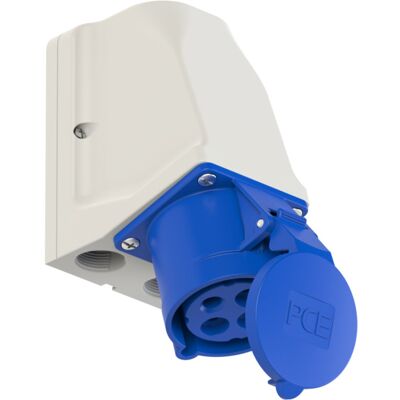 PC Electric Stikkontakt Gjennomgangskobling 32A 3Pol+Jord 230V 9H IP44 - 1578024 PC Electric Stikkontakt Gjennomgangskobling 32A 3Pol+Jord 230V 9H IP44 - 1578024