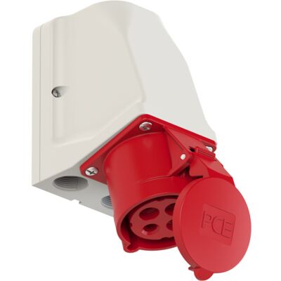 PC Electric Stikkontakt Gjennomgangskobling 32A 3Pol+J 400V 6H IP44 - 1578026 PC Electric Stikkontakt Gjennomgangskobling 32A 3Pol+J 400V 6H IP44 - 1578026