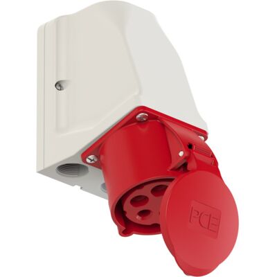PC Electric 925-6 Rød 32A 5P IP44 Kontakt PC Electric 925-6 Rød 32A 5P IP44 Kontakt