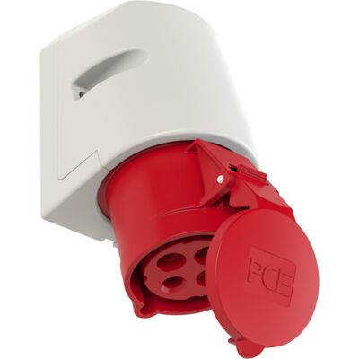PCE 124-6 Rød industriell kontakt - 32A 4P 400V IP44 PCE 124-6 Rød industriell kontakt - 32A 4P 400V IP44