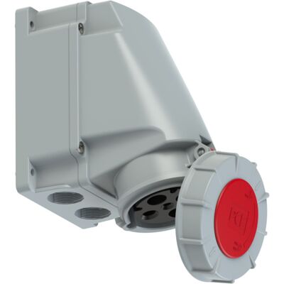 PC Electric Stikkontakt Utvendig Skrå 63A 3Pol+J 400V 6H IP67 - 1578136 PC Electric Stikkontakt Utvendig Skrå 63A 3Pol+J 400V 6H IP67 - 1578136