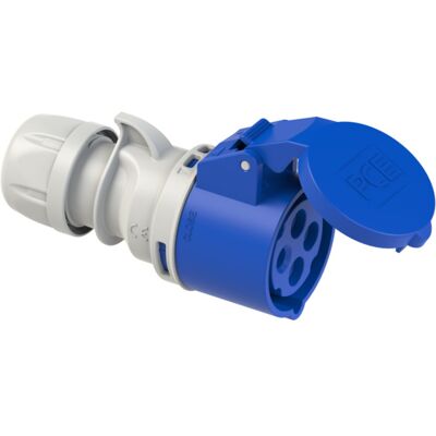 PC Electric Skjøtekontakt 32A 3Pol+Jord 230V 9H IP44 - 1578324 PC Electric Skjøtekontakt 32A 3Pol+Jord 230V 9H IP44 - 1578324