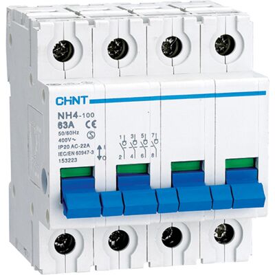 Chint Modulær Automatbryter 4-pol 125A Chint Modulær Automatbryter 4-pol 125A