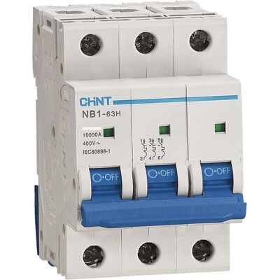 Chint Overbelastningsvern 3P 32A - Innendørs IEC/EN 60898-1 Chint Overbelastningsvern 3P 32A - Innendørs IEC/EN 60898-1
