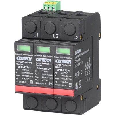 Cenika Overspenningsvern 3PÂ T2Â 275VÂ GDTÂ m/signalkontakt - 1601197 Cenika Overspenningsvern 3PÂ T2Â 275VÂ GDTÂ m/signalkontakt - 1601197
