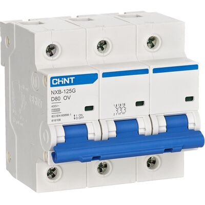 Chint Overlastvern 3P 80A OV-kar NXB-125G - 1602329 Chint Overlastvern 3P 80A OV-kar NXB-125G - 1602329