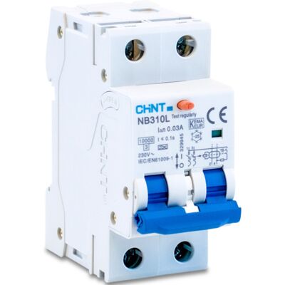 Chint NB310L - 2P - 30mA - 2modul - Residual current device Chint NB310L - 2P - 30mA - 2modul - Residual current device