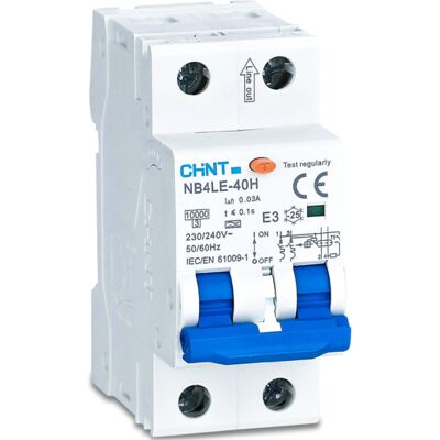 Chint Jordfeilautomat 2P 13A Type A - RCD Chint Jordfeilautomat 2P 13A Type A - RCD