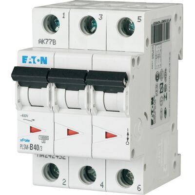 Eaton Overbelastningsrelé - 3-polig 40A - Overbelastning og kortslutning Eaton Overbelastningsrelé - 3-polig 40A - Overbelastning og kortslutning