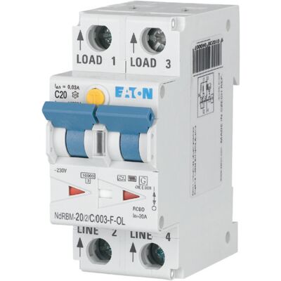 Eaton xDigital NdRBM-20/2/C/003-F-OL Digital jordfeilbryter Eaton xDigital NdRBM-20/2/C/003-F-OL Digital jordfeilbryter
