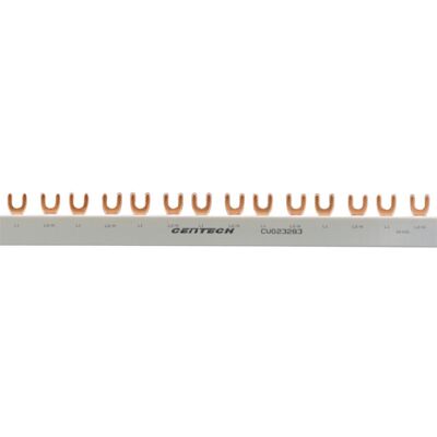 Cenika - Samleskinne 2P - Gaffel - 16mm² - Terminal block Cenika - Samleskinne 2P - Gaffel - 16mm² - Terminal block