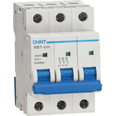 Chint Automatsikring 3P 25A D-KAR 10KA - 1615563 Chint Automatsikring 3P 25A D-KAR 10KA - 1615563