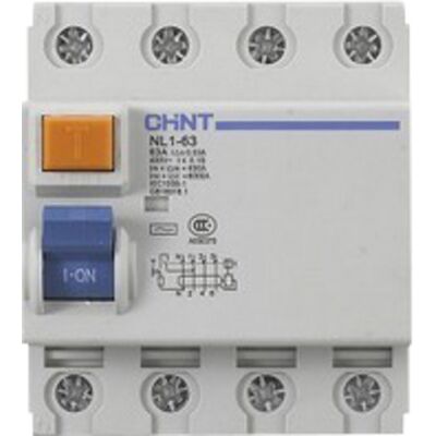 Chint JORDFEILBRYTER 4P 63A 30mA - 1615656 Chint JORDFEILBRYTER 4P 63A 30mA - 1615656