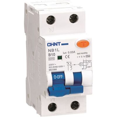 Chint 1+N 13A jordfeilautomat C-type Chint 1+N 13A jordfeilautomat C-type